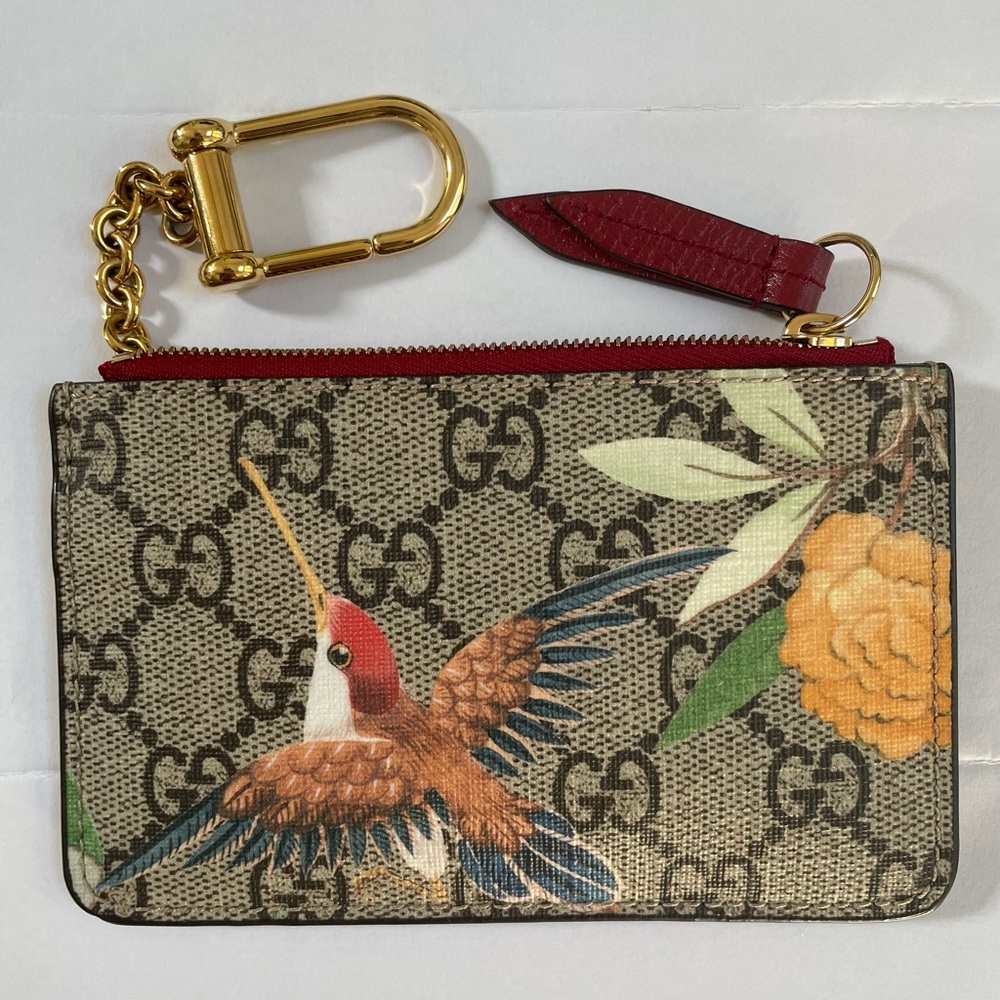 Authentic Gucci GG Supreme Tian key case